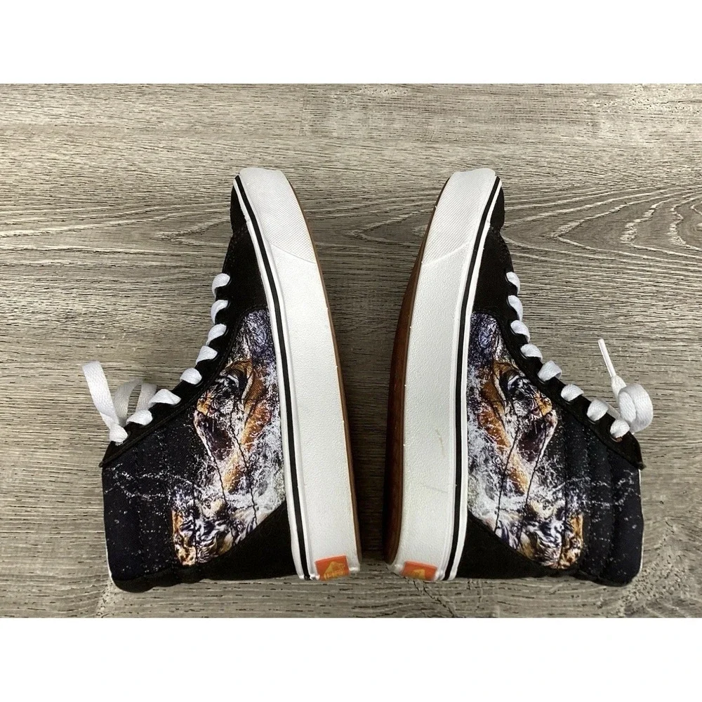 Vans Sk8-Hi Sneakers Mens 3.5 Womens 5 Project Cat Discovery Tiger Comfycush